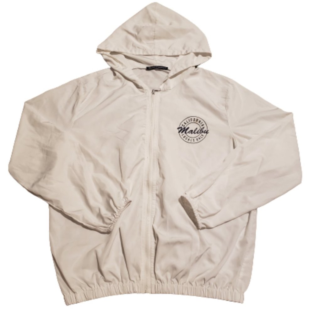 Brandy Melville Malibu Windbreaker Jacket White Women's Medium M